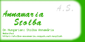 annamaria stolba business card